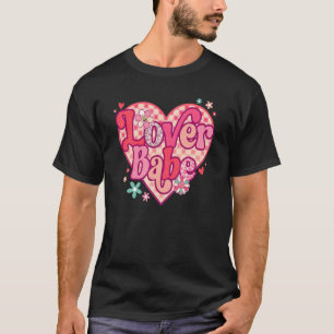 Camiseta Babe Retro Feliz Día de San Valentín Groovy Heart