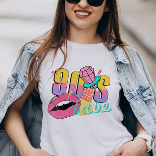 Camiseta Babe Retro Groovy brillante colorido de los 90