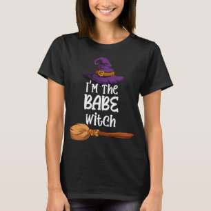 Camiseta Babe Witch Funny Halloween Gorra de disfraces y ba