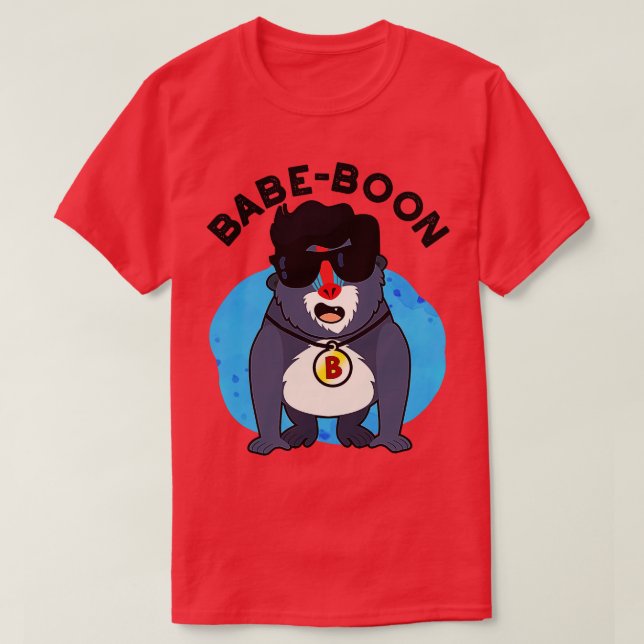 Camiseta Babeboon Funny Animal Monkey Baboon Pun (Diseño del anverso)