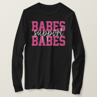 Camiseta Babes Apoya al Equipo de Cáncer de Mama Rosa Calie