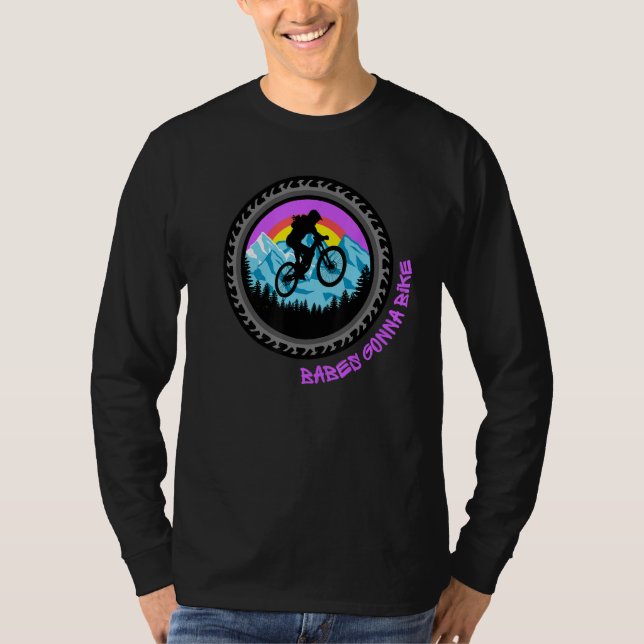 Camiseta Babes Gonna Bike MTB Mountain Biking Ladies (Anverso)