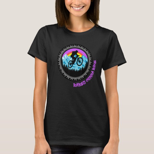 Camiseta Babes Gonna Bike MTB Mountain Biking Ladies (Anverso)