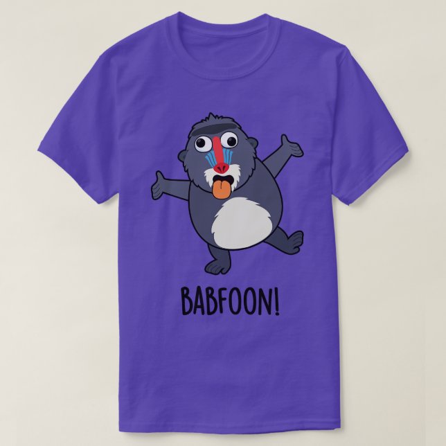 Camiseta Babfoon Funny Baffoon Baboon Pun (Diseño del anverso)