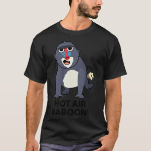 Camiseta Baboon de aire caliente Gracioso Farting Monkey Pu