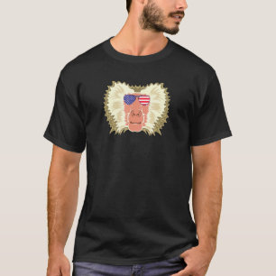 Camiseta Baboon de Guay usando gafas de sol de la bandera d