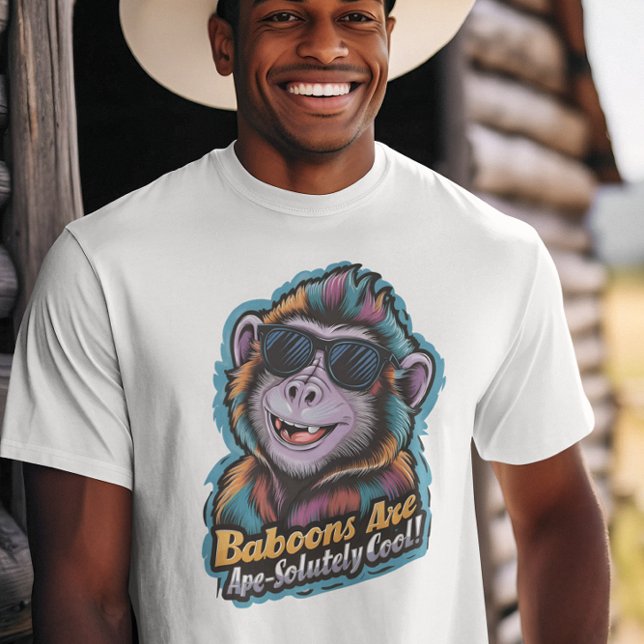 Camiseta Baboon de moda: sombras y swag (Subido por el creador)