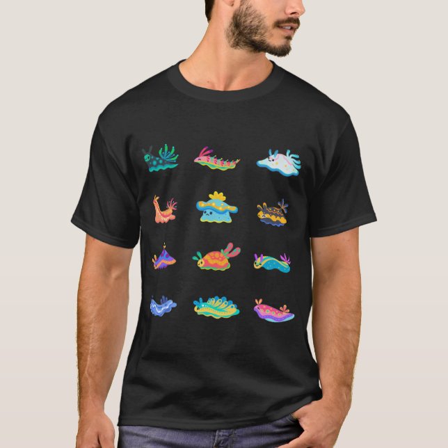 Camiseta Babosa de mar - negra (Anverso)