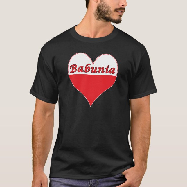 Camiseta Babunia Corazón Polaco (Anverso)