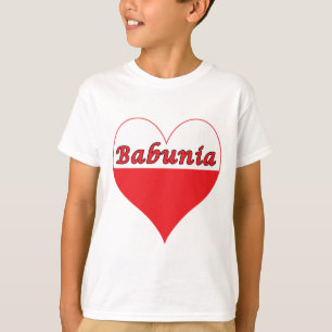 Camiseta Babunia Corazón Polaco
