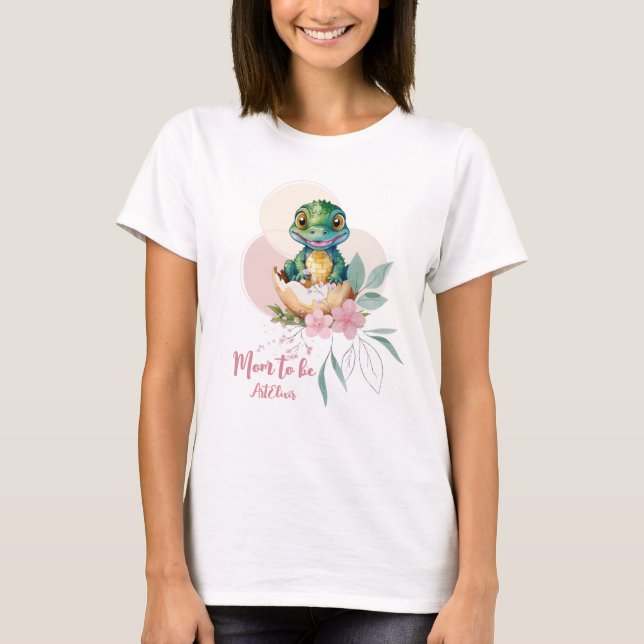 Camiseta Baby Alligator Hatching Mom (Anverso)
