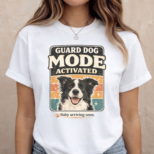 Camiseta Baby Announcement Guard Dog Pregnancy Reveal (Subido por el creador)
