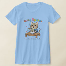 Camiseta Baby Banzai Kat Paz, Amor y Fideos Ramen