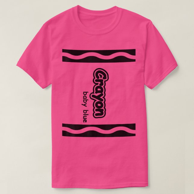 Camiseta Baby Blue Crayon Easy Halloween Costume Cute 386 (Diseño del anverso)