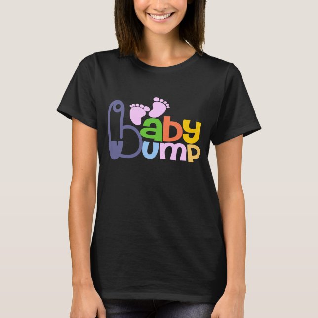 Camiseta Baby Bump Maternity Tees (Anverso)