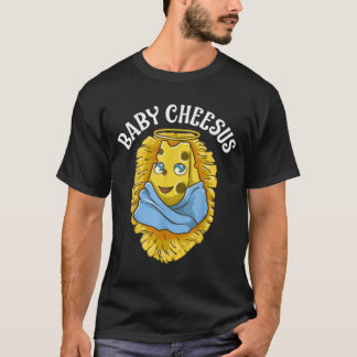 Camiseta Baby Cheesus Christmas Christ Jesus Cheese Christi