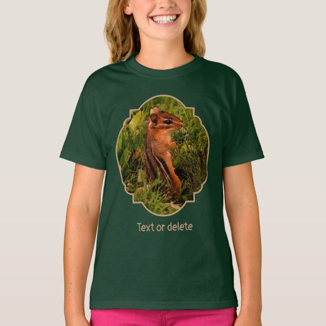 Camiseta Baby Chipmunk Wildlife Animal Art  (Anverso)