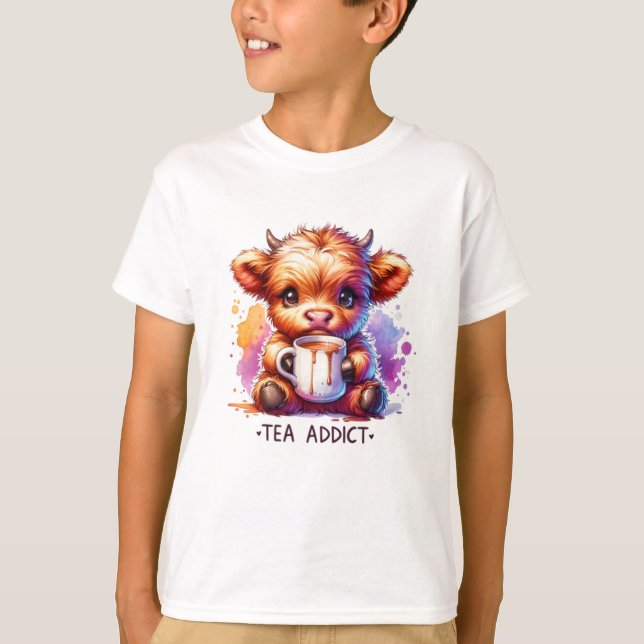 Camiseta Baby Cow Tea Addict (Anverso)