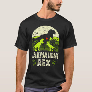 Camiseta Baby Dinosaur T Rex Babysaurus 2 Niños Partida Fam