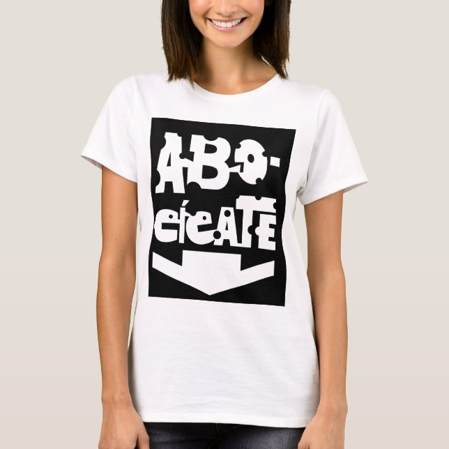 Camiseta Baby Doll Entallada ABOCÍCATE (Anverso)
