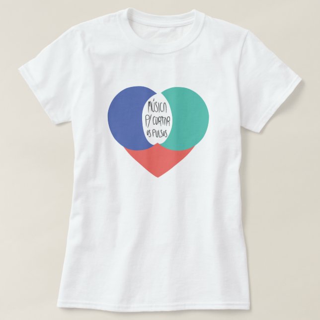 Camiseta Baby-doll Música Para Cortar Os Pulsos (Diseño del anverso)