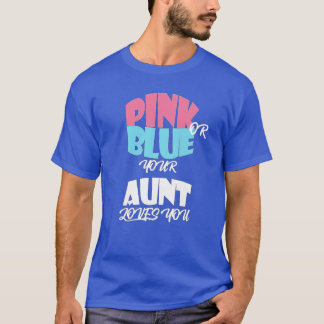 Camiseta Baby Gender Reveal for AUNT  classique