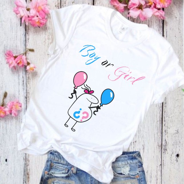 Camiseta Baby Gender Reveal Party T-Shirt (Subido por el creador)