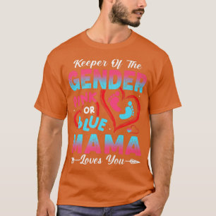 Camiseta Baby Gender Reveal Shower Pink Or Blue Mama Loves 