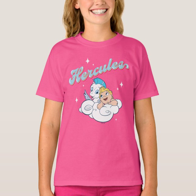 Camiseta Baby Hercules and Pegasus on a Cloud T-Shirt (Anverso)