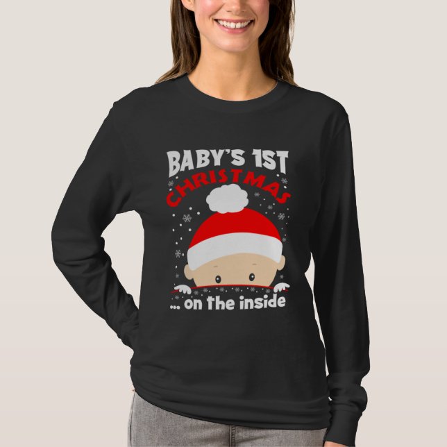 Camiseta Baby It s Christmas On The Inside Cute Christmas B (Anverso)