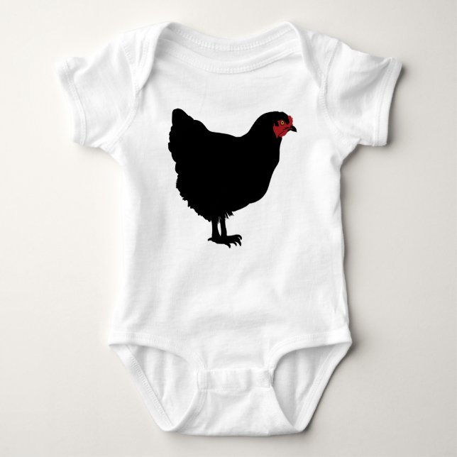 Camiseta BABY JERSEY BODYSUIT ROOSTER Y UN BESO (Anverso)