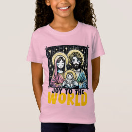 Camiseta Baby Jesus : Joy to the World: The Holy Family
