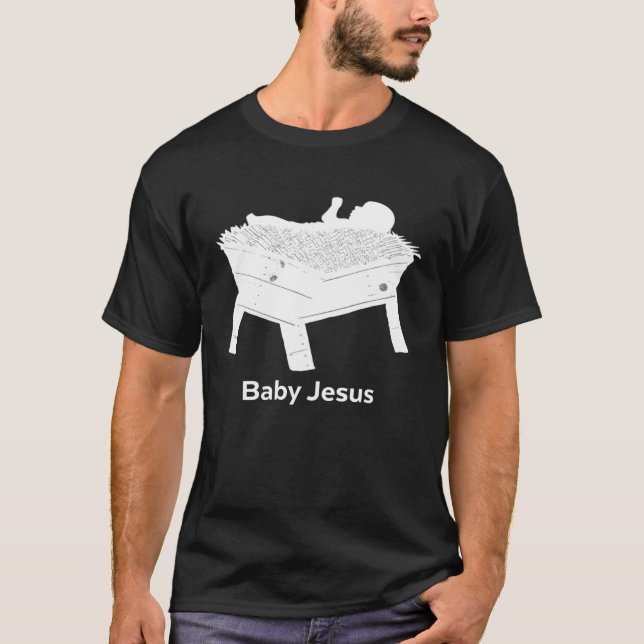 Camiseta Baby Jesus Live Nativity Game Christmas Pageant (Anverso)