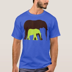 Camiseta Baby Mama Elephant Wildlife Safari Jungle Zoo