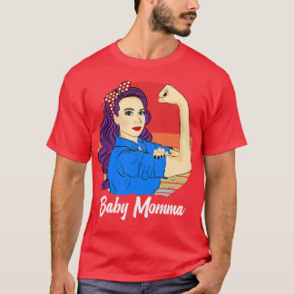 Camiseta Baby Momma Vintage Retro Sunset Día de la Madre