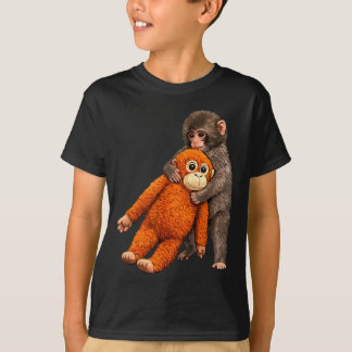 Camiseta Baby monkey punch hugging
