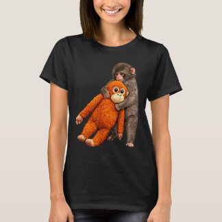 Camiseta Baby monkey punch hugging
