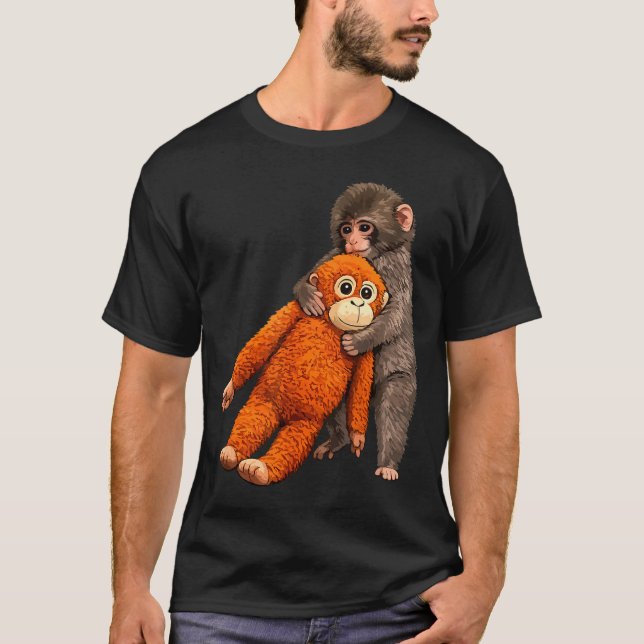 Camiseta Baby monkey punch hugging  (Anverso)
