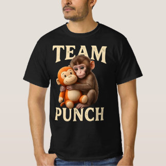 Camiseta Baby Monkey Punch Team | Cute Rescued Macaque Cudd