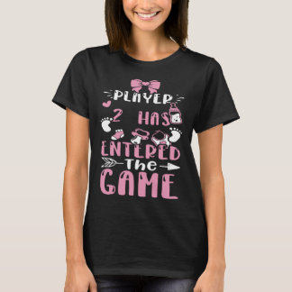Camiseta Baby Player 2 Ha Entrado En El Juego Niña Bebé