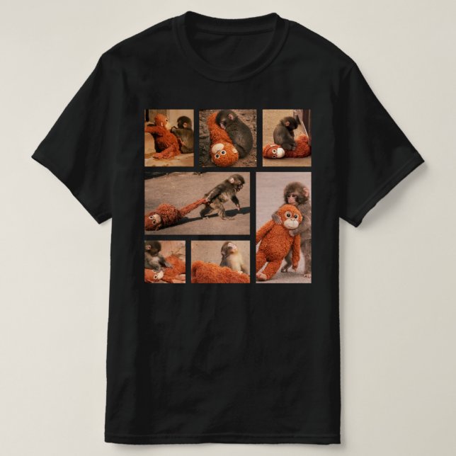 Camiseta Baby Punch Monkey , Lonely Punch Monkey (Diseño del anverso)