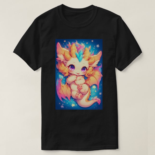 Camiseta Baby Rave Dragon Anime Art 01 (Diseño del anverso)