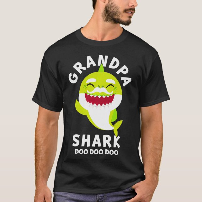 Camiseta Baby Shark Grandpa Shark Premium (Anverso)