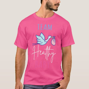 Camiseta Baby Shower de embarazo para bebé saludable en equ