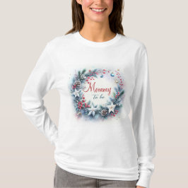 Camiseta Baby Shower de invierno de Navidades de bebé de Sa