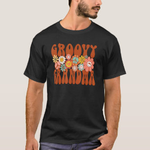 Camiseta Baby Shower de la familia Groovy Grandma Retro