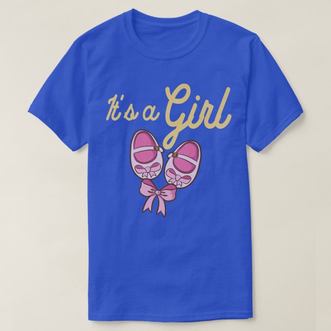 Camiseta Baby Shower es una revelación de género Chica (Diseño del anverso)