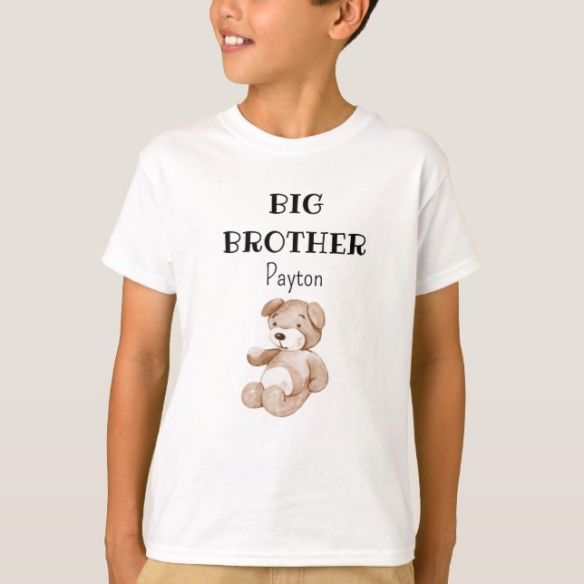 Camiseta Baby Shower Gran Hermano Hermana Niños-Jóvenes XS- (Anverso)