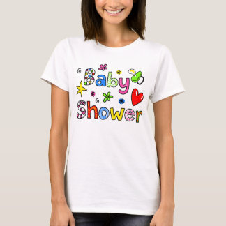 Camiseta Baby Shower lindo que saluda la expresión del