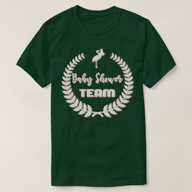 Camiseta Baby Shower Team (Diseño del anverso)